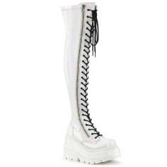 Shaker-374 - White Hologram Stretch Patent  