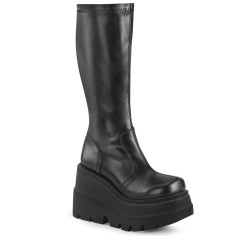 Shaker-65 - Black Stretch Vegan Leather