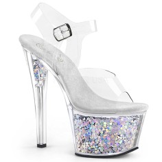 Sky-308GF - Clear Silver Multi Glitter  