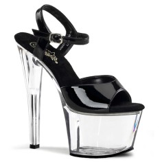 Sky-309 - Black Patent/Clear