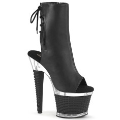 Spectator-1018 - Black Faux Leather Clear Matte