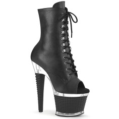 Spectator-1021 - Black Faux Leather Clear Matte
