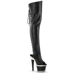 Spectator-3030 - Black Faux Leather Clear Matte