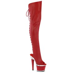 Spectator-3030 - Red Faux Leather Clear Matte