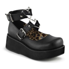 SPRITE-02 - Black Vegan Leather