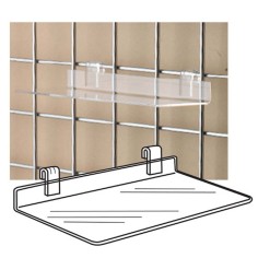 Accessories Ss-02 - Clear Acrylic Gridwall Shelf