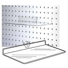 Accessories Ss-03 - Clear Acrylic Pegboard Shelf