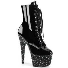 Stardance-1020 - Black Patent Silver Multi