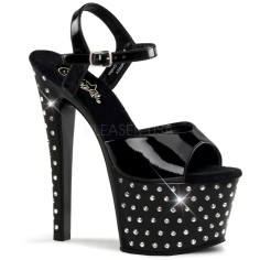 Stardust-709 - Black Patent/Black