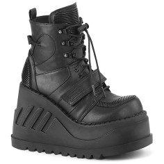 Stomp-13 - Black Vegan Leather  