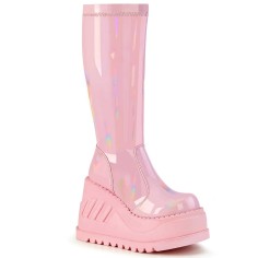 Stomp-200 - Pink Hologram Stretch Patent  