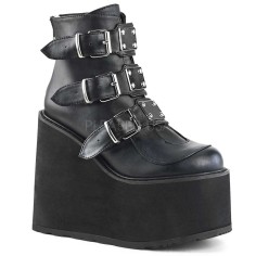 Swing-105 - Black Vegan Leather