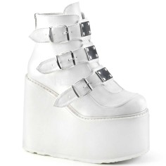 Swing-105 - White Vegan Leather  