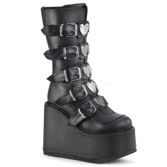 Swing-230 - Black Vegan Leather SPECIAL - Size 10