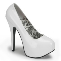 Bordello Teeze-06 - White Patent
