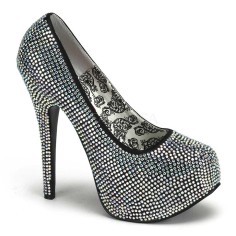 Bordello Teeze-06R - Iridescent Rhinestones