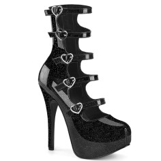 Teeze-23 - Black Glitter Patent