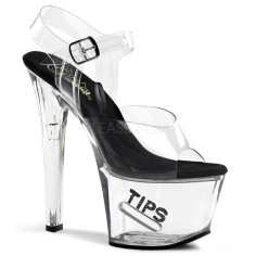 Tipjar-708-5 - Clear-Black/Clear