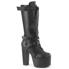 Torment-218 - Black Vegan Leather