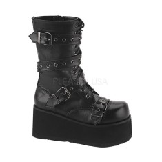 Demonia Trashville-205 - Black Pu