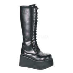 Demonia Trashville-502 - Black Pu