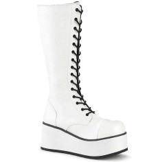 Trashville-502 - White Vegan Leather  