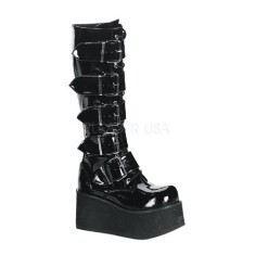Demonia Trashville-518 - Black Patent