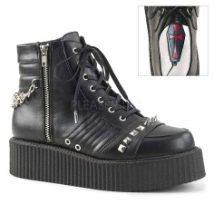 V-CREEPER-565 -  Black Vegan Leather   