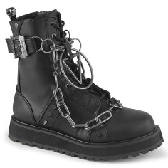 Valor-204 - Black Vegan Leather