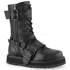 Valor-220 - Black Vegan Leather  