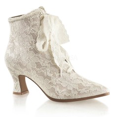 Fabulicious VICTORIAN-30 - Champaign Satin Lace