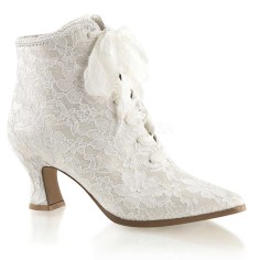 Fabulicious VICTORIAN-30 - Ivory Satin Lace