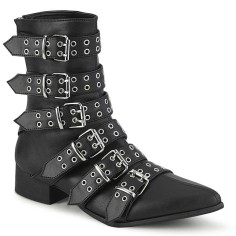 Warlock-70 - Black Vegan Leather