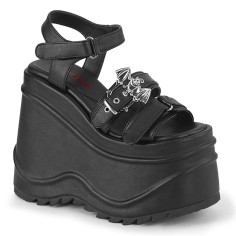 Wave-13 - Black Vegan Leather  