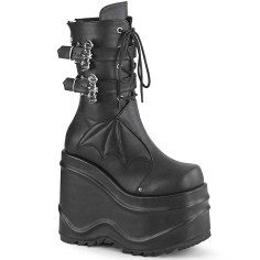 Wave-150 - Black Vegan Leather  