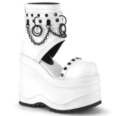 Wave-22 - White Vegan Leather