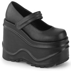 Wave-32 - Black Vegan Leather  