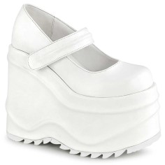 Wave-32 - White Vegan Leather  
