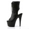 Adore-1016 - Black Faux Leather Matte  