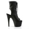Adore-1016 - Black Faux Leather Matte  