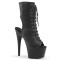 Adore-1016 - Black Faux Leather Matte  