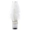 ADORE-1017MFF - Clear White Marabou Clear Glitter