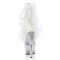 ADORE-1017MFF - Clear White Marabou Clear Glitter