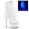 ADORE-1017MFF - Clear White Marabou Clear Glitter