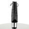 ADORE-1018 - Black Faux Leather Silver Chrome