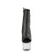 Adore-1018LG - Black Faux Leather Silver Multi Glitter