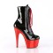Adore-1020 - Black Pat Red Chrome  