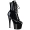 Adore-1020BLG - Black Patent Blue Glitter