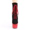 Adore-1020FSTT - Black Faux Suede Red  