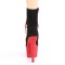 Adore-1020FSTT - Black Faux Suede Red  